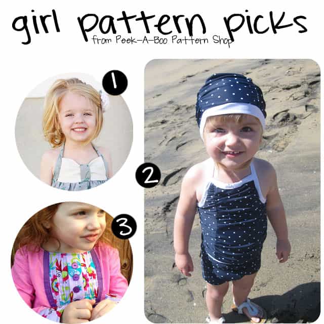 girl sewing patterns peek-a-boo pattern shop