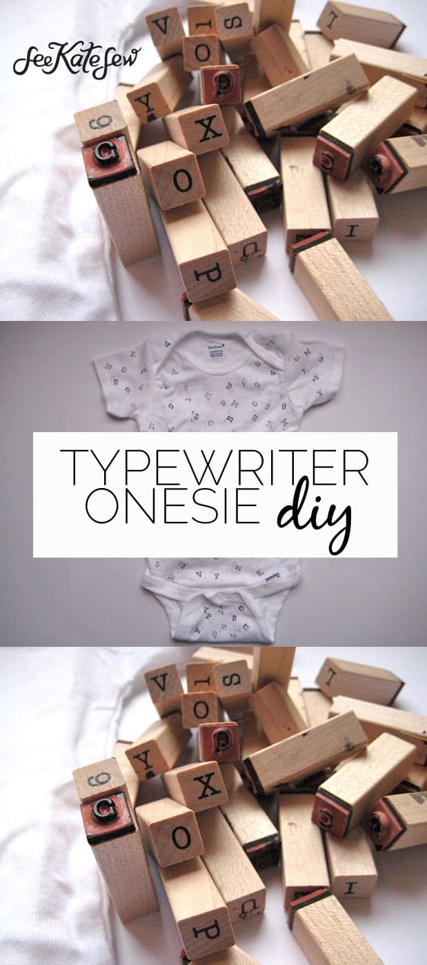 Typewriter Onesie DIY|See Kate Sew