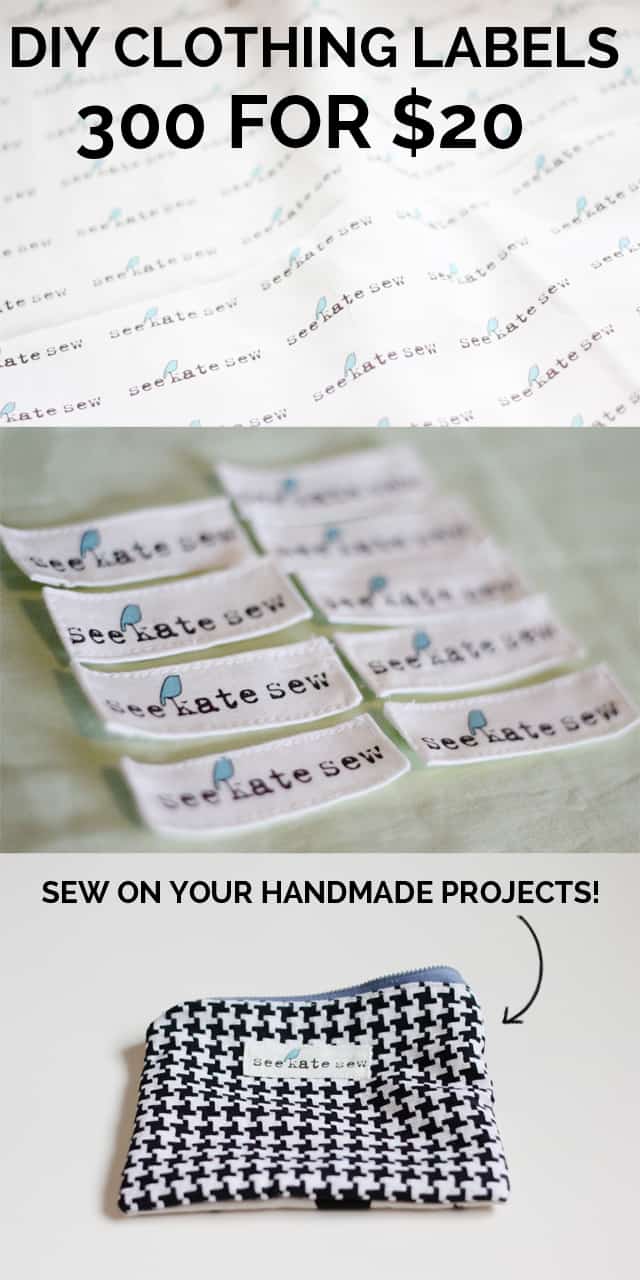 DIY Clothing Labels | clothing label diy | how to make your own clothing labels | sewing tips and tricks | sewing hacks | 300 clothing labels for $20! | diy clothing tags | homemade clothing labels || See Kate Sew #clothinglabels #clothingtags #diyclothingtags