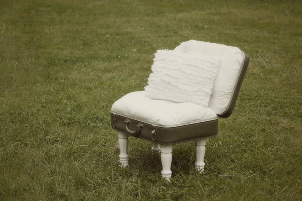 vintage suitcase chair