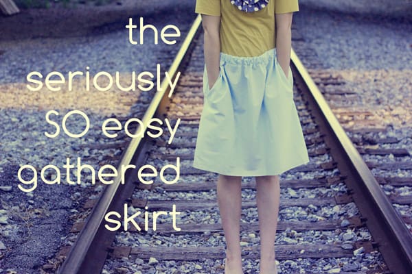 the seriously SO easy gathered skirt tutorial - see kate sew