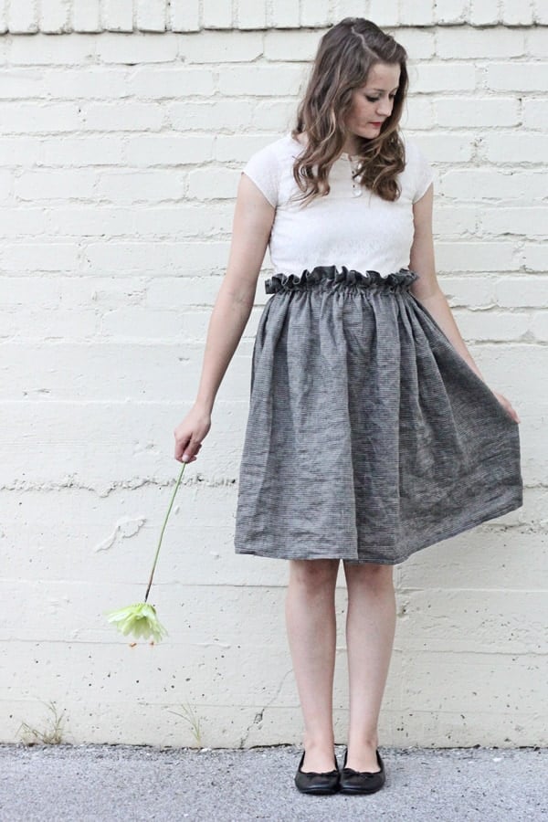 Paper bag design skirt sale