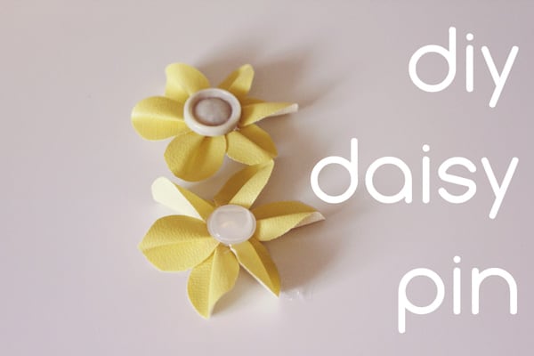 Clay Daisy Craft Flowers For Kids - DIY ART PINS