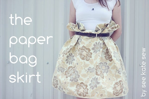 the paper bag skirt see kate sew