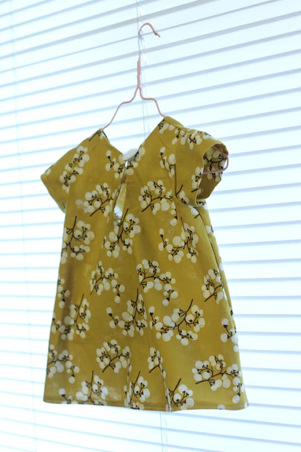 pattern hack: pleated front baby dress - see kate sew