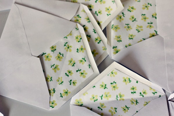 Embroidered Fabric Envelopes