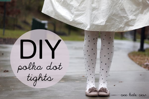 DIY polka dot tights! - see kate sew