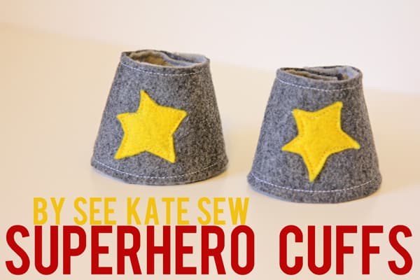 superhero cuffs - see kate sew