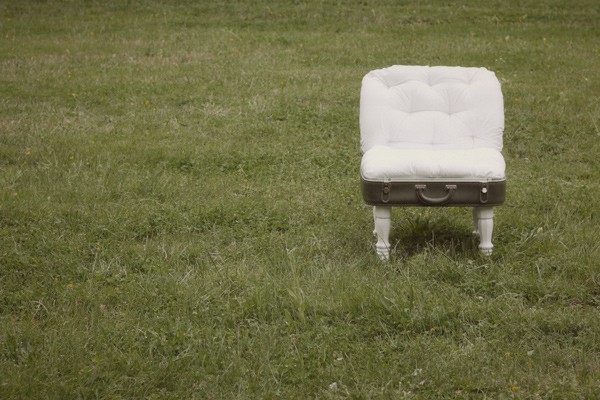 vintage suitcase chair