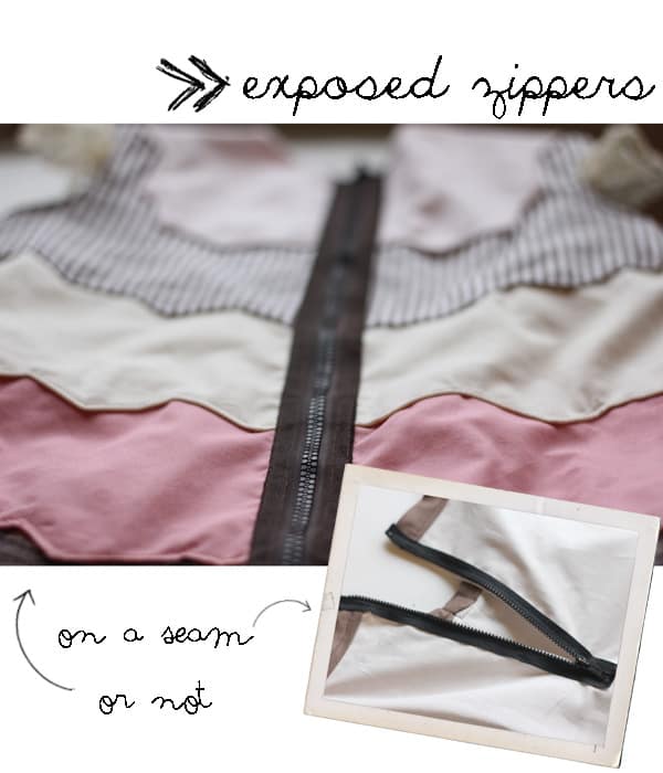 Sewing Exposed Zippers: A Photo Tutorial