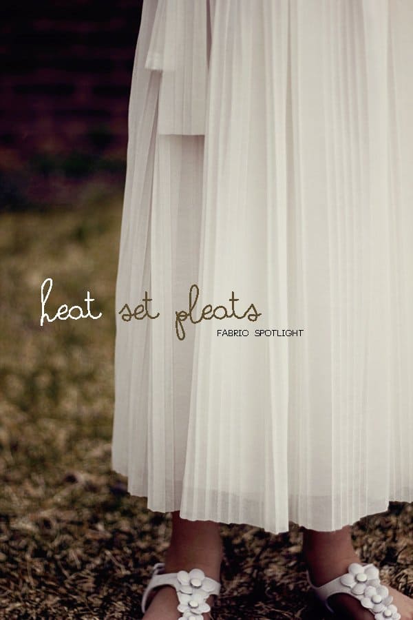 White pleated deals chiffon fabric