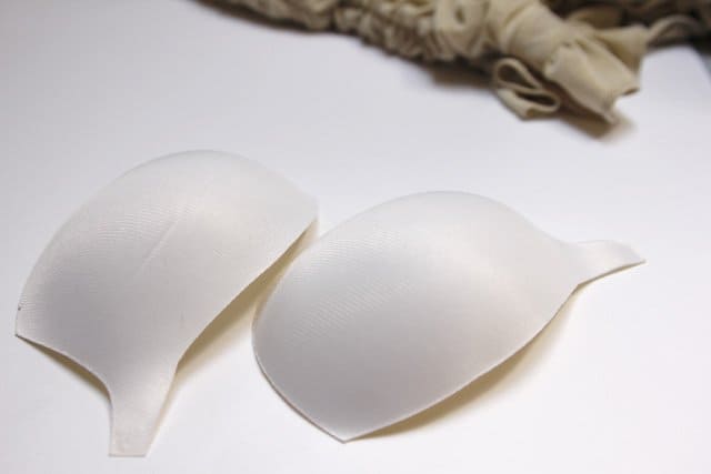add bra cups to a shelf lined swimsuit - see kate sew