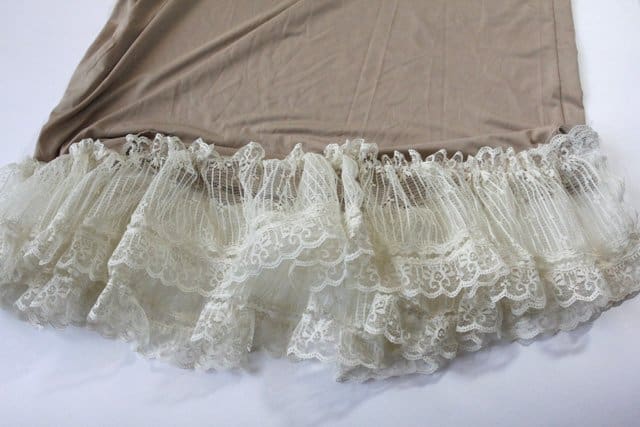 DIY Lace Slip Extender for Sweaters or Dresses NO SEW OPTION