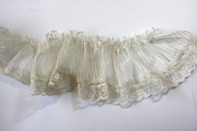 Skirt Slip Extender Lace Dot Mesh Ivory