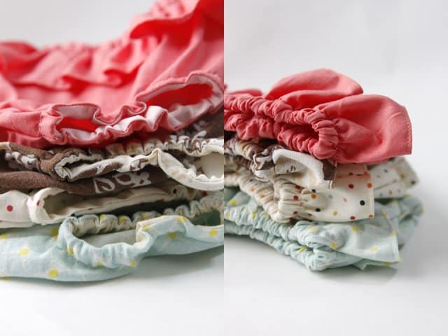gingham style // serged ruffle bum diaper cover tutorial - see