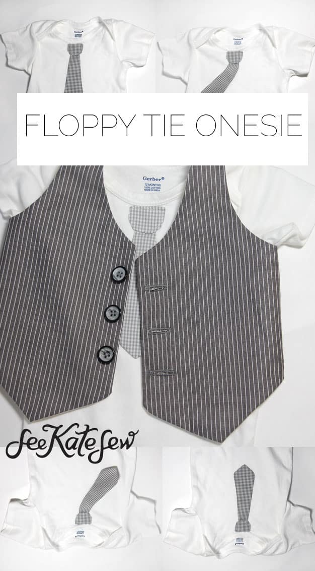 Floppy Tie Onesie DIY|See Kate Sew