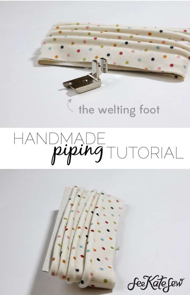 Handmade Piping with The Welting Foot | See Kate Sew