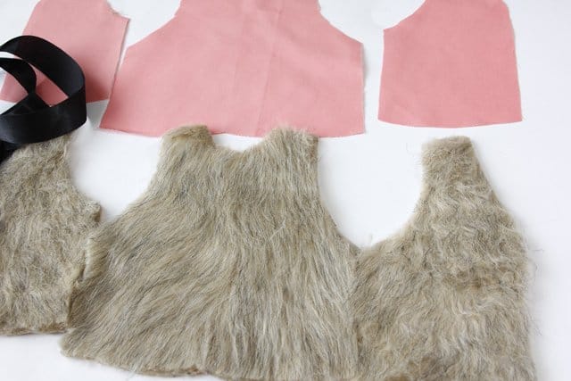 baby faux fur vest