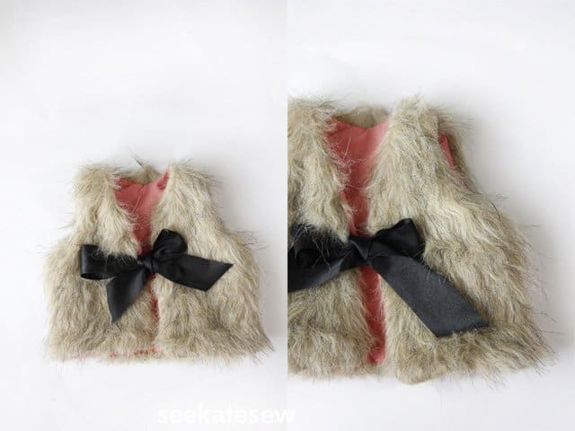 Newborn best sale fur vest