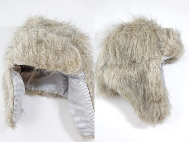 sewing a fur hat