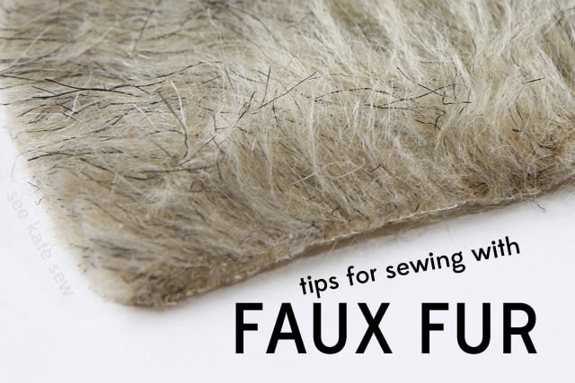 sewing 101: tips for sewing with faux fur + where to buy it - see kate sew