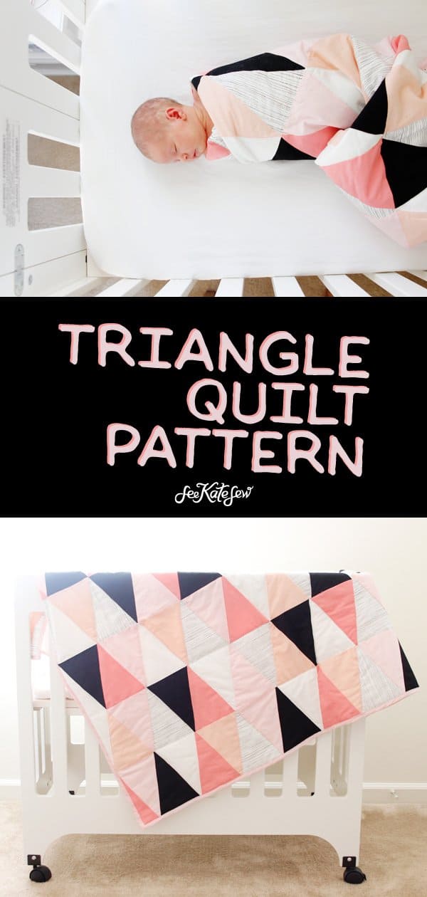 DIY Triangle Quilt | See Kate Sew