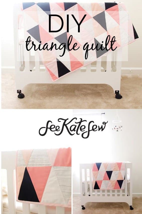 DIY Triangle Quilt | See Kate Sew