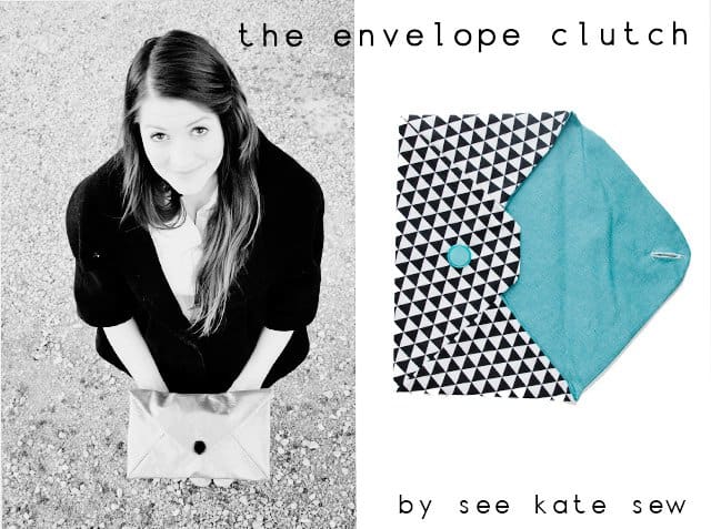 envelope clutch pattern - see kate sew