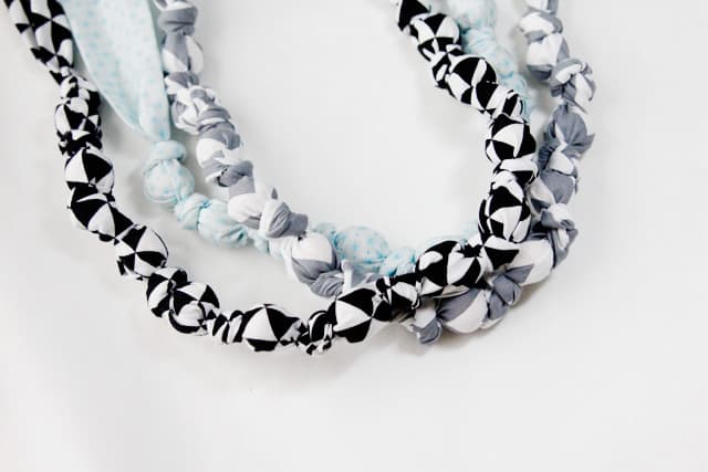 fabric knot necklace