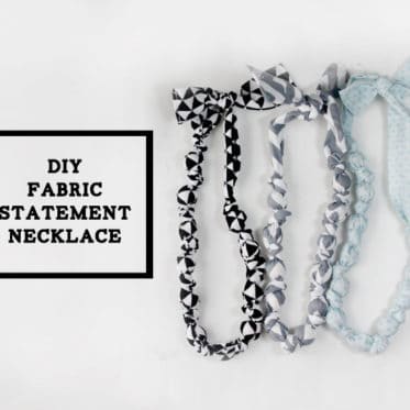 fabric necklace tutorial