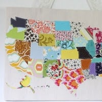 United States Mod Podge Bulletin Board - Positively Splendid {Crafts,  Sewing, Recipes and Home Decor}