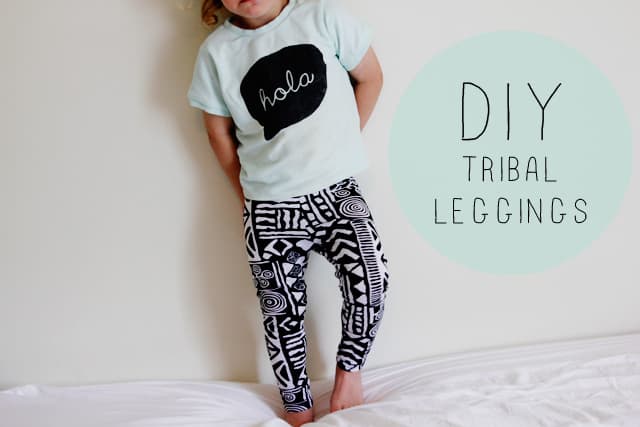 DIY tribal leggings