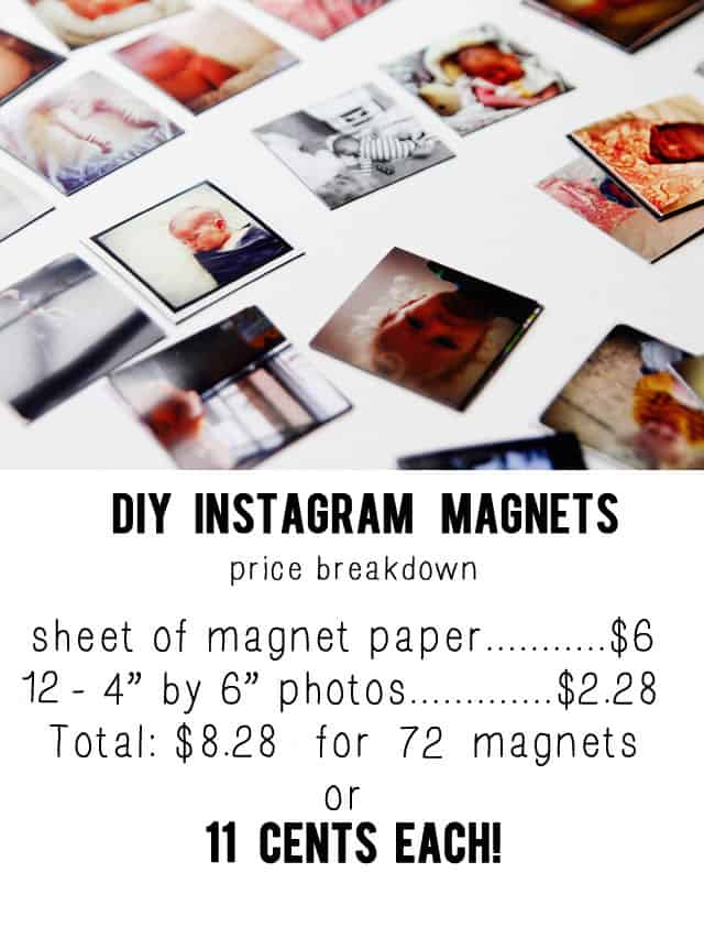 DIY instagram magnets
