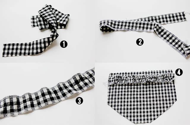 gingham style // serged ruffle bum diaper cover tutorial - see