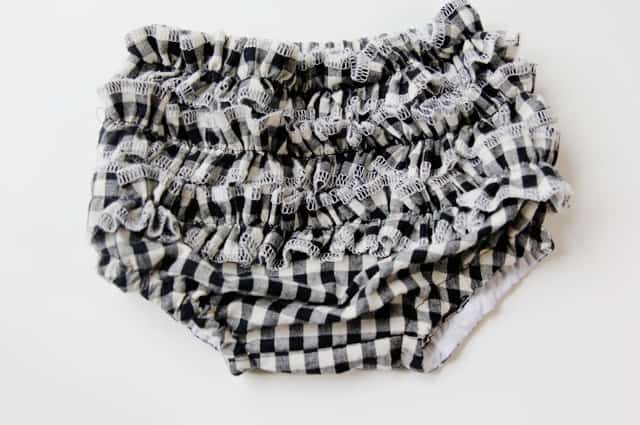 gingham style // serged ruffle bum diaper cover tutorial - see kate sew