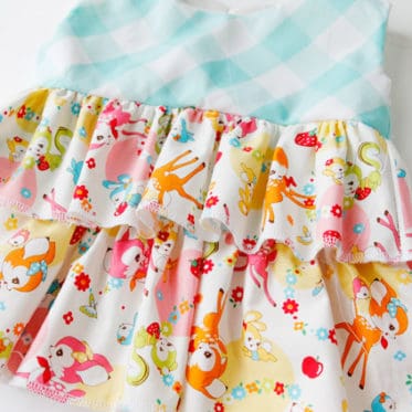kawaii + gingham baby dress