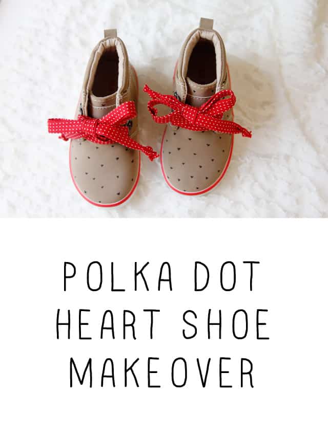 Polka Dot Heart Shoes!