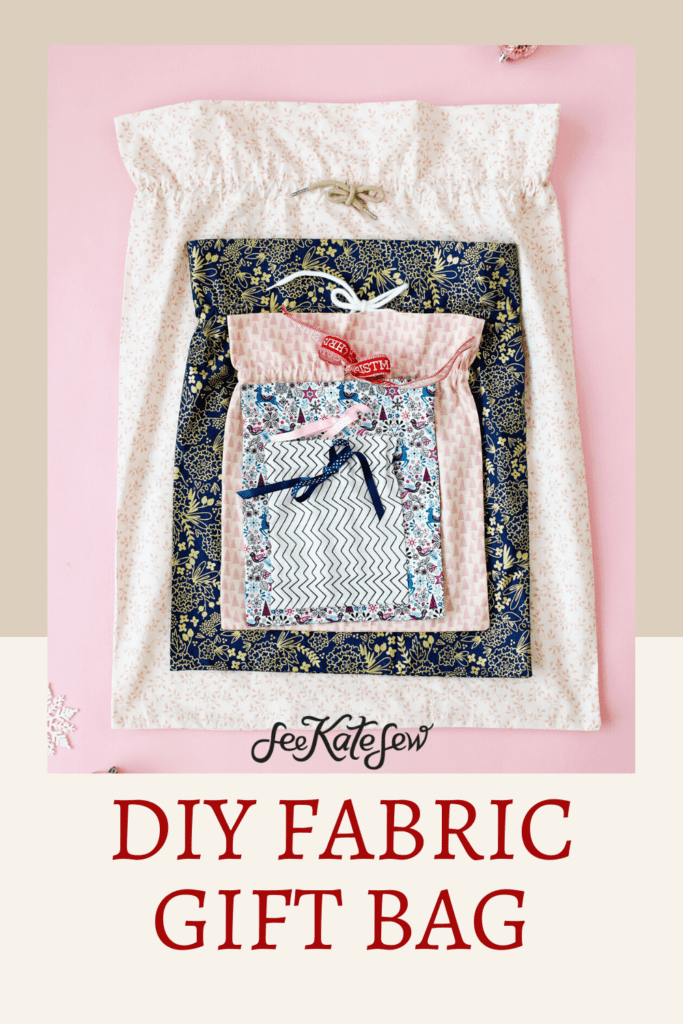 DIY Fabric Wrapping Paper Bag
