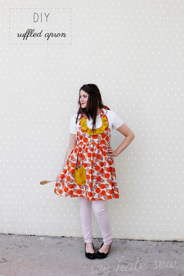 ruffled apron pattern sew-a-long details, pattern and graphics! - see kate  sew