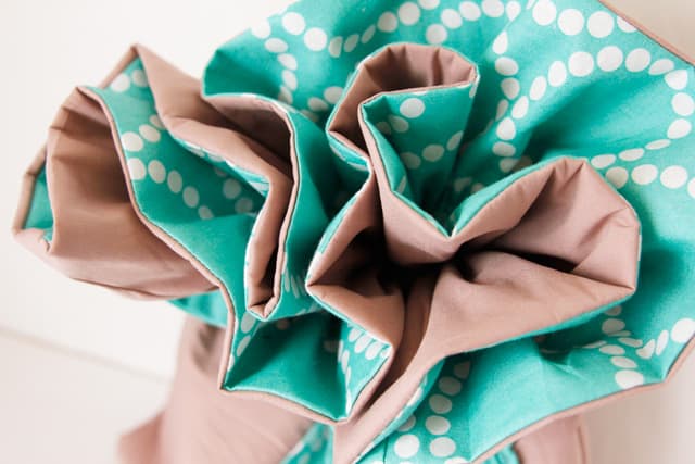 The Mystery Fabric Ruffle Challenge Ruffle Fabric Gift Bag Tutorial See Kate Sew