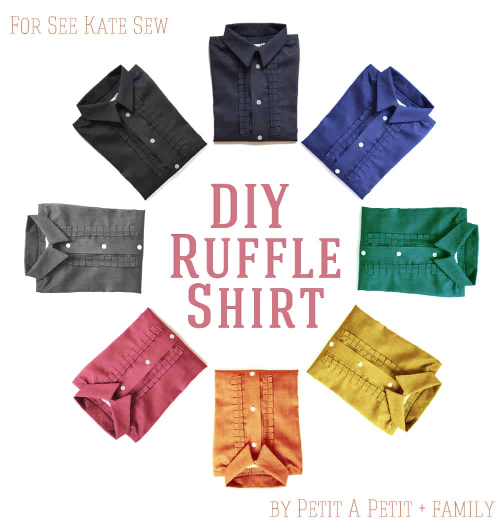 DIY ruffle shirt tutorial for BOYS! | kids clothing tutorials | sewing kids clothes | diy kids clothing | diy clothing for kids | sewing tutorials and tips | free sewing tutorials | sewing patterns for kids clothing || See Kate Sew