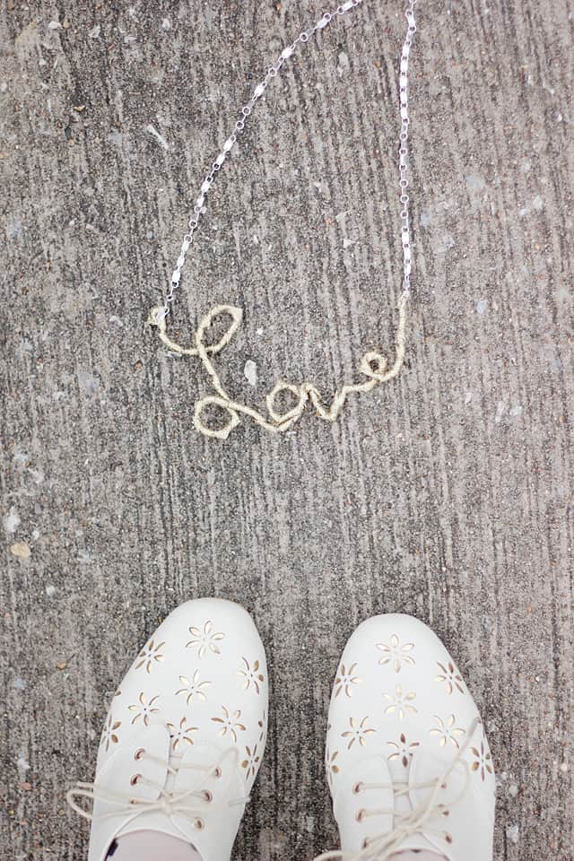 DIY LOVE NECKLACE