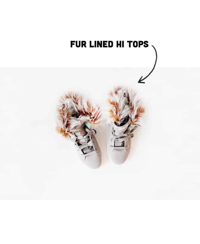 diy fur lined hi tops tutorial