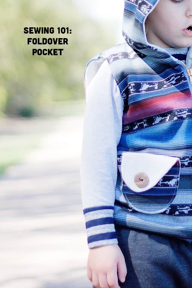 sewing 101: foldover pocket with free pattern