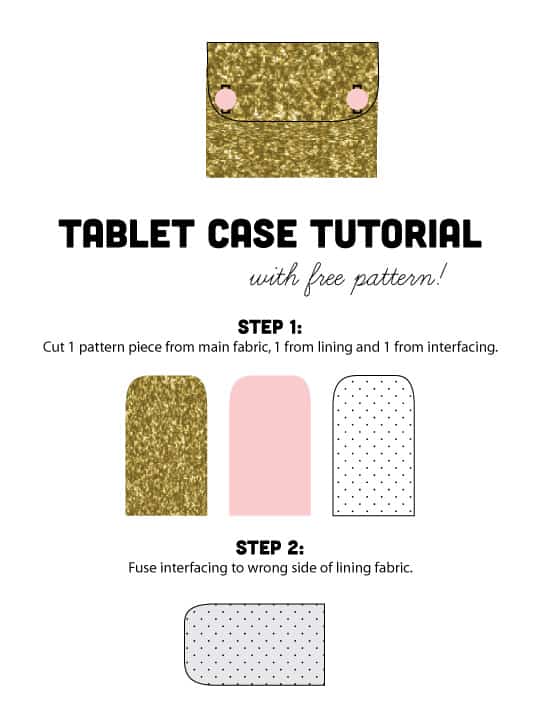 gold tablet case tutorial