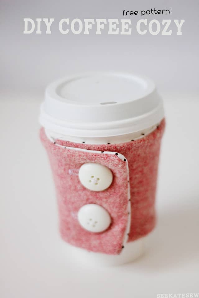 DIY coffee cozy