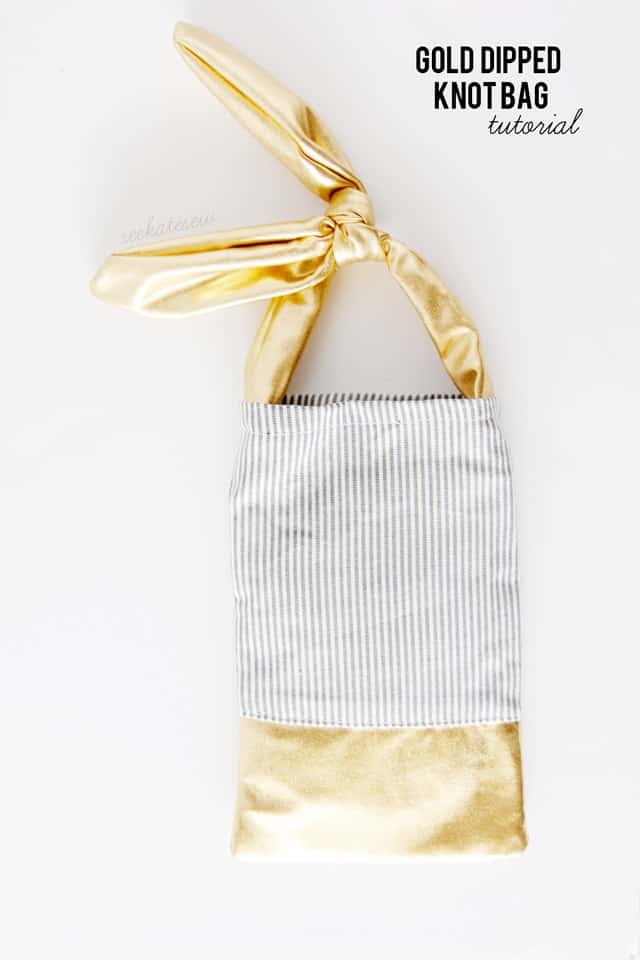 GOLD DIPPED KNOT BAG tutorial