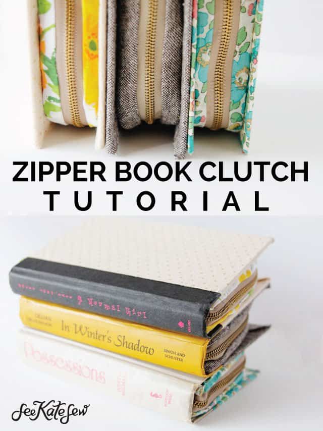 Zipper Book Clutch - See Kate Sew