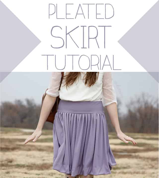 Long pleated skirt on sale tutorial