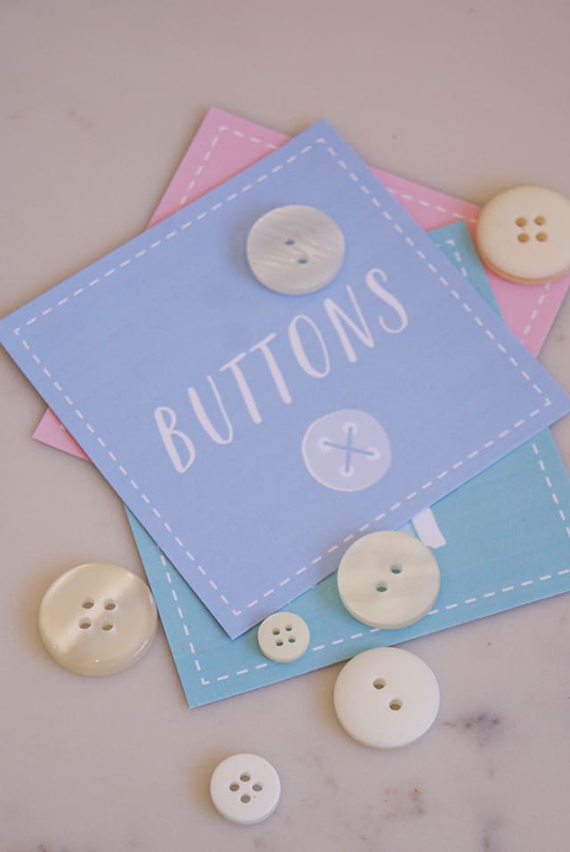 cute labels for sewing room + free printables
